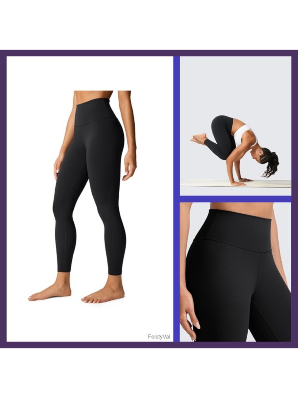 Butterlift High Waisted Workout Leggings 25" 7/8 Squat Proof Yoga Pants